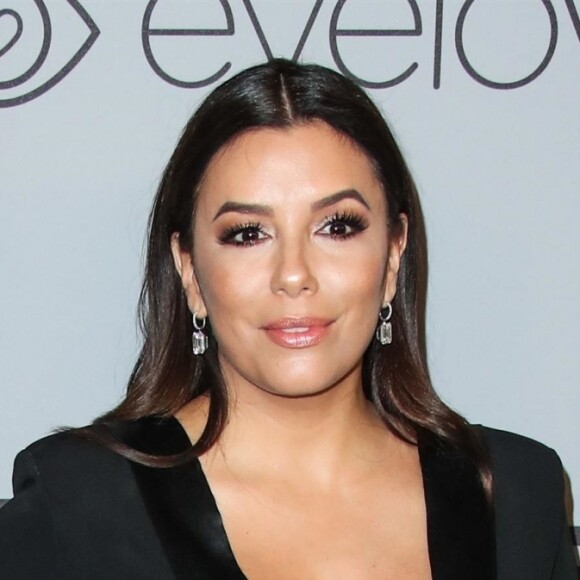 Eva Longoria (enceinte) à la soirée "InStyle and Warner Bros. Pictures Golden Globe Awards" à Beverly Hills. Le 7 janvier 2018