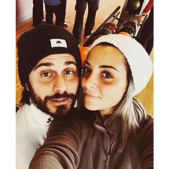 Priscilla Betti et son compagnon Gilles Noto sur Instagram, le 28 février 2018.