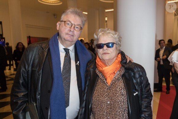 Dominique Besnehard et Josee Dayan - Arrivées lors de la 43e cérémonie des Cesar à la salle Pleyel à Paris, le 2 mars 2018. © Dominique Jacovides - Olivier Borde / Bestimage