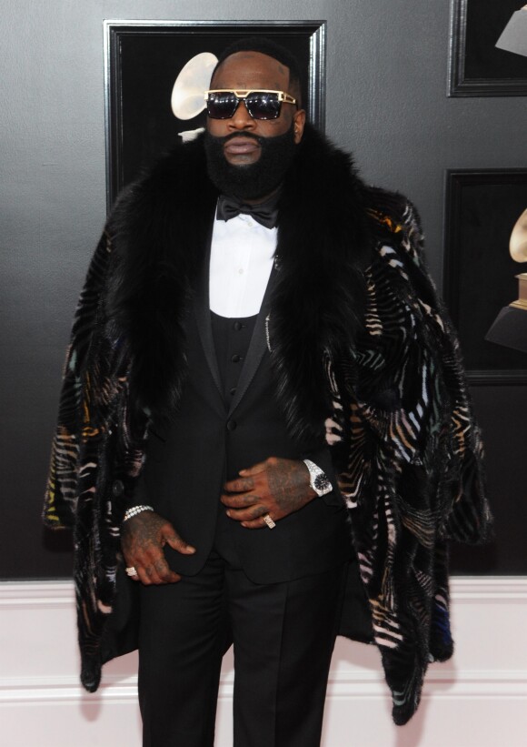 Rick Ross à la 60ème soirée annuelle des Grammy Awards à Madison Square Garden à New York, le 28 janvier 2018.