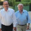 Exclusif - Au lendemain de son 60e anniversaire, François Hollande est venu embrasser son père Georges dans sa résidence à Cannes. Le 13 août 2014 crédit Franz Chavaroche-Alain Brun Jacob / Nice Matin / Bestimage