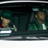 Exclusif - Usher et sa femme Grace Miguel quittent la soirée de Dave Chappelle au Palladium à Hollywood le 29 decembre 2017.