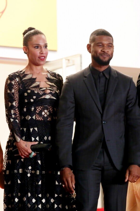 Usher et sa femme Grace Miguel - Montée des marches du film "Hands of Stone" lors du 69ème Festival International du Film de Cannes. Le 16 mai 2016. © Dominique Jacovides- Cyril Moreau/Bestimage 
