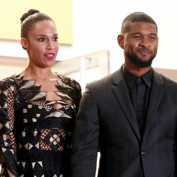 Usher et sa femme Grace Miguel - Montée des marches du film "Hands of Stone" lors du 69ème Festival International du Film de Cannes. Le 16 mai 2016. © Dominique Jacovides- Cyril Moreau/Bestimage 