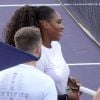 Serena Williams et Dr. Phil lors d'un tournoi de tennis caritatif pour la 14e édition annuelle du "Desert Smash 2018" à La Quinta en Californie, le 6 mars 2018.