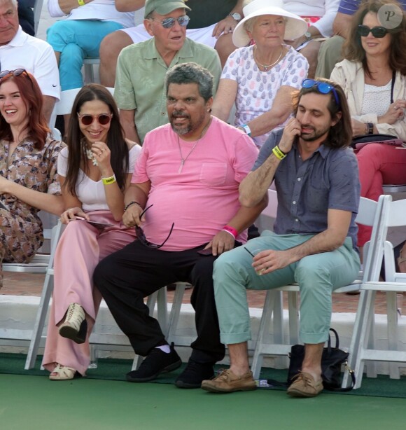 L'acteur Luis Guzman lors d'un tournoi de tennis caritatif pour la 14e édition annuelle du "Desert Smash 2018" à La Quinta en Californie, le 6 mars 2018.