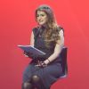 Marlène Schiappa, secrétaire d'Etat, chargée de l'Egalité des femmes et des hommes, lors de la représentation de la pièce "Les Monologues du Vagin" à Bobino. Paris, le 7 mars 2018. © Guirec Coadic/Bestimage