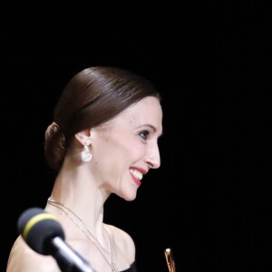 Vincent Cassel et Svetlana Zakharova lors des Prix internationaux de musique ''BraVo'' au théâtre Bolshoi à Moscou, Russie, le 11 mars 2018.
