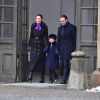 La princesse Victoria, accompagnée par son mari le prince Daniel et leur fille la princesse Estelle, célébrait le 12 mars 2018 avec le public la saint Victoria dans la cour intérieur du palais royal Drottningholm, à Stockholm.