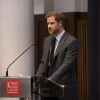 Le prince Harry a prononcé un discours lors de la conférence annuelle "Veterans Mental Health" au King's College à Londres le 15 mars 2018