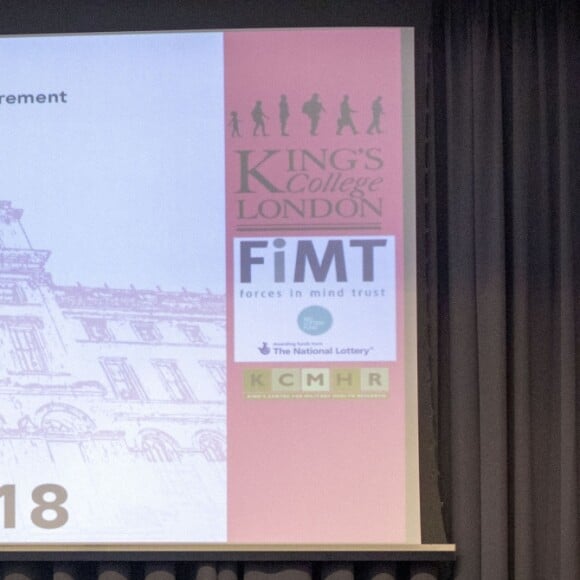 Le prince Harry a prononcé un discours lors de la conférence annuelle "Veterans Mental Health" au King's College à Londres le 15 mars 2018