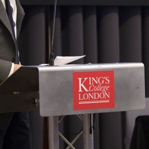 Le prince Harry a prononcé un discours lors de la conférence annuelle "Veterans Mental Health" au King's College à Londres le 15 mars 2018