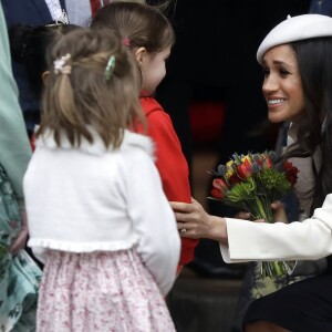 Meghan Markle participait le 12 mars 2018 avec Harry et la famille royale britannique à la célébration du Commonwealth Day en l'abbaye de Westminster.