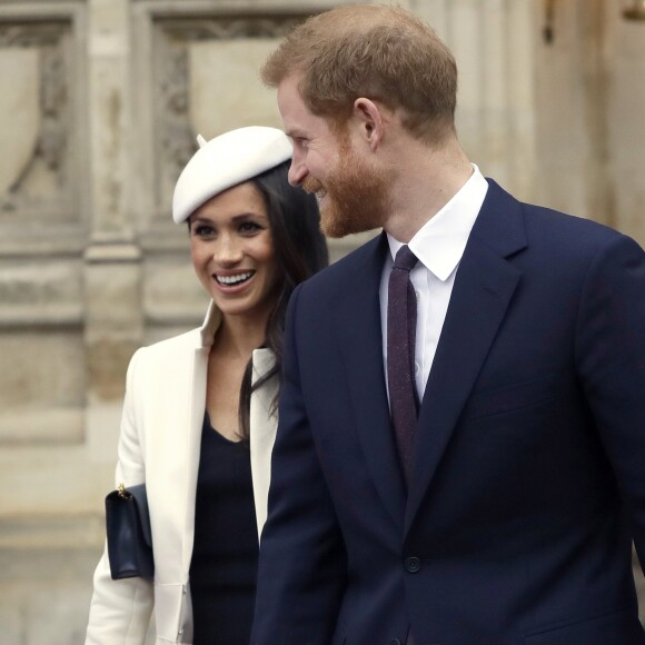 Meghan Markle participait le 12 mars 2018 avec Harry et la famille royale britannique à la célébration du Commonwealth Day en l'abbaye de Westminster.