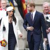Meghan Markle participait le 12 mars 2018 avec Harry et la famille royale britannique à la célébration du Commonwealth Day en l'abbaye de Westminster.