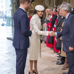 Meghan Markle participait le 12 mars 2018 avec Harry et la famille royale britannique à la célébration du Commonwealth Day en l'abbaye de Westminster.