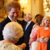 La reine Elizabeth II et le Prince Harry assistent à la réception des Young Leaders Awards au palais de Buckingham le 29 juin 2017