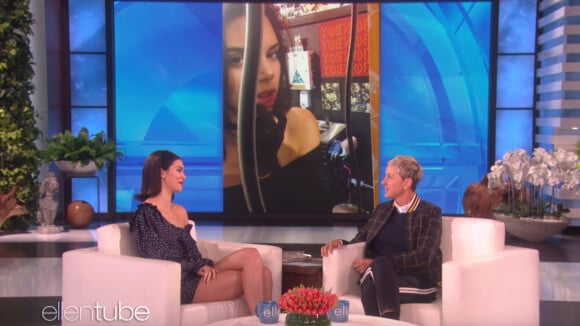 Kendall Jenner sur le plateau de l'émission d'Ellen DeGeneres le 15 mars 2018