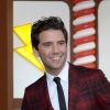 Photocall avec le chanteur Mika pour l'émission de télévision "Stasera Casa Mika" à Milan le 27 octobre 2017.