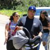 Exclusif - Rob Kardashian le jour de la fête des pères avec sa fille Dream et King Cairo le fils de Blac Chyna à Los Angeles le 18 juin 2017.