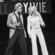Sur le plateau de l'émission "Show Sylvie Vartan" avec Johnny HALLYDAY, le 15 janvier 1975 © Bernard Leguay via Bestimage