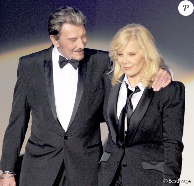 Johnny Hallyday et Sylvie Vartan à L'Olympia de Paris, le 19 septembre 2009.