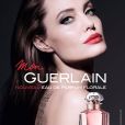  Angelina Jolie est la nouvelle égérie de Guerlain pour la nouvelle eau de parfum "Mon Guerlain Eau de Parfum Florale". Mars 2018. 