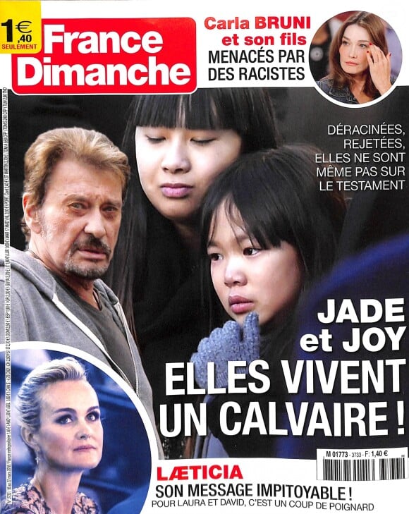 Magazine "France Dimanche) en kiosques le 21 mars 2018.