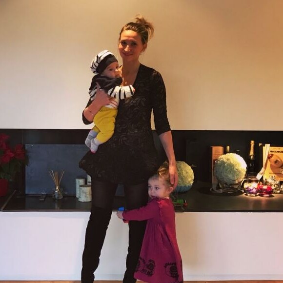 Tatiana Golovin pose avec ses enfants à l'occasion de son 30ème anniversaire. Twitter le 25 janvier 2018.