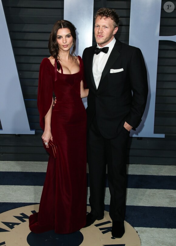 Emily Ratajkowski et son mari Sebastian Bear-McClard à Beverly Hills, le 4 mars 2018.