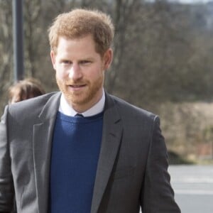 Le prince Harry et Meghan Markle en visite à Belfast en Irlande du Nord le 23 mars 2018, à l'Eikon Centre pour un événement consacré à la 2e année d'Amazing the Space, initiative de pacification lancée par le prince en septembre 2017.