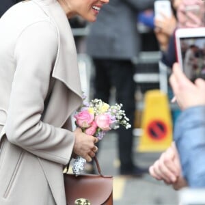 Le prince Harry et Meghan Markle à la rencontre de la population lors de leur visite à Belfast le 23 mars 2018.