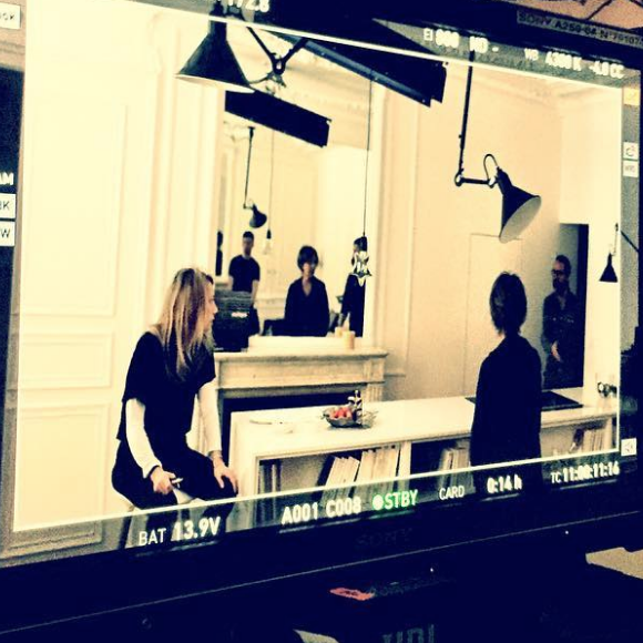 1er jour de tournage du court métrage de Laura Smet dans lequel elle dirige Nathalie Baye, sa mère, le 24 mars 2018. 