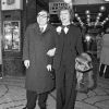 Stéphane Audran et Claude Chabrol à la première de La Décade prodigieuse à Paris en 1971.