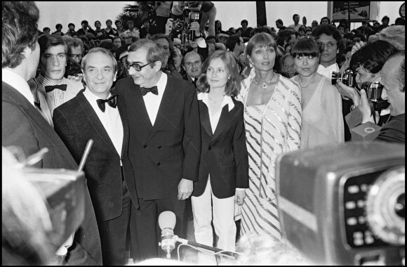 Jean Carmet, Claude Chabrol, Isabelle Huppert et Stéphane Audran à Cannes en 1978.