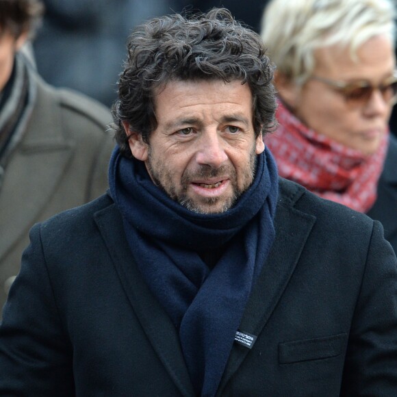 Patrick Bruel - Sorties de l'église de la Madeleine après les obsèques de Johnny Hallyday à Paris le 9 décembre 2017. © Veeren / Bestimage