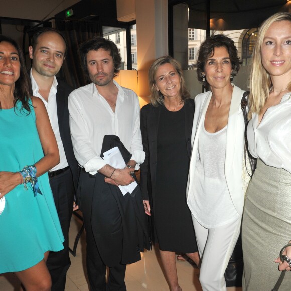 Christophe Ono Dit Biot, Claire Chazal, Mathieu Laine, Christine Orban, Myriam Kournaf, Adelaide de Clermont Tonnerre - 8eme édition du Prix du Premier Roman de la Femme a l'hôtel Montalembert a Paris, le 19 Juin 2013.19/06/2013 - Paris