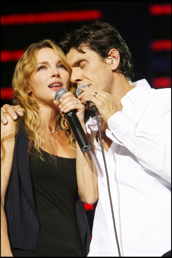 Claire Keim et Marc Lavoine - Concert de Marc Lavoine à L'Olympia à Paris en 2007