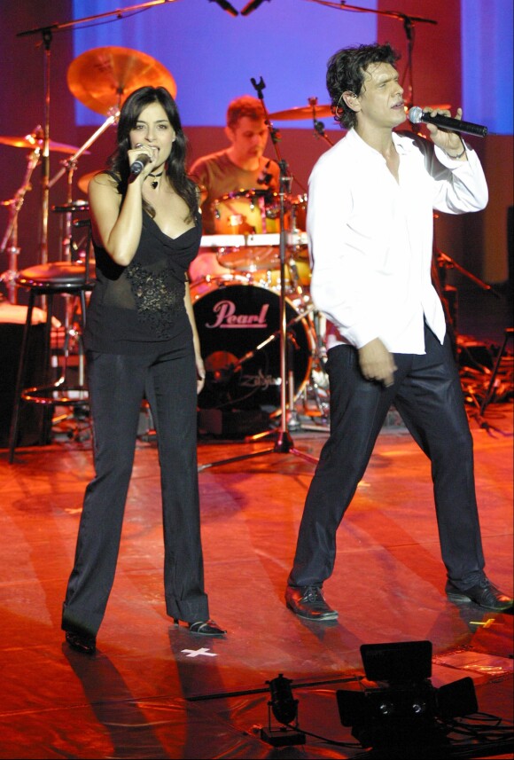 Cristina Marocco et Marc Lavoine lors du Festival de Ramatuelle en 2003