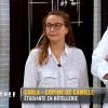 Carla, la copine de Camille, et Philipep Etchebest dans l'épisode 10 de "Top Chef" (M6), diffusé mercredi 4 avril 2018.