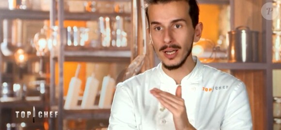 Clément dans l'épisode 10 de "Top Chef" (M6), diffusé mercredi 4 avril 2018.