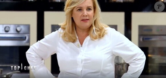 Hélène Darroze dans l'épisode 10 de "Top Chef" (M6), diffusé mercredi 4 avril 2018.