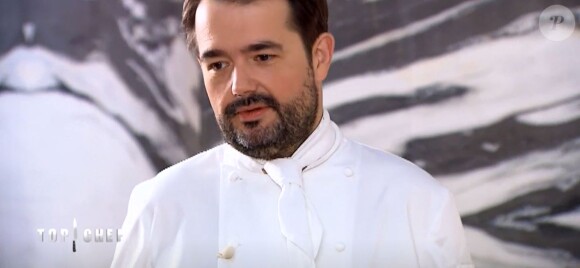 Jean-François Piège dans l'épisode 10 de "Top Chef" (M6), diffusé mercredi 4 avril 2018.