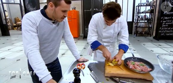 Ben et Victor dans l'épisode 10 de "Top Chef" (M6), diffusé mercredi 4 avril 2018.