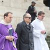 Thomas Chabrol - Obsèques de Stéphane Audran en l'église Saint-Roch à Paris. Le 3 avril 2018
