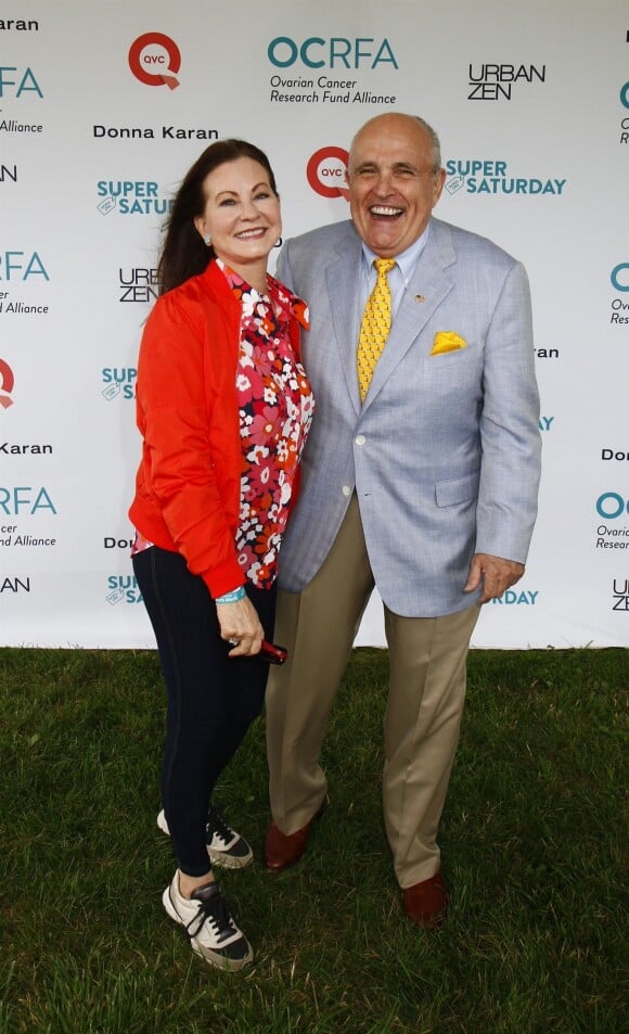 Rudy et Judy Giuliani - Photocall du " 20th annual CRFA " à Los Angeles, le 20 septembre 2017.