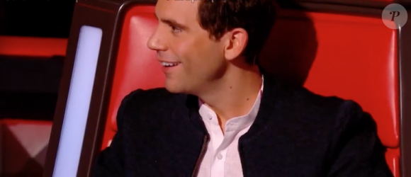 Mika dans "The Voice 7" sur TF1 le 7 avril 2018.