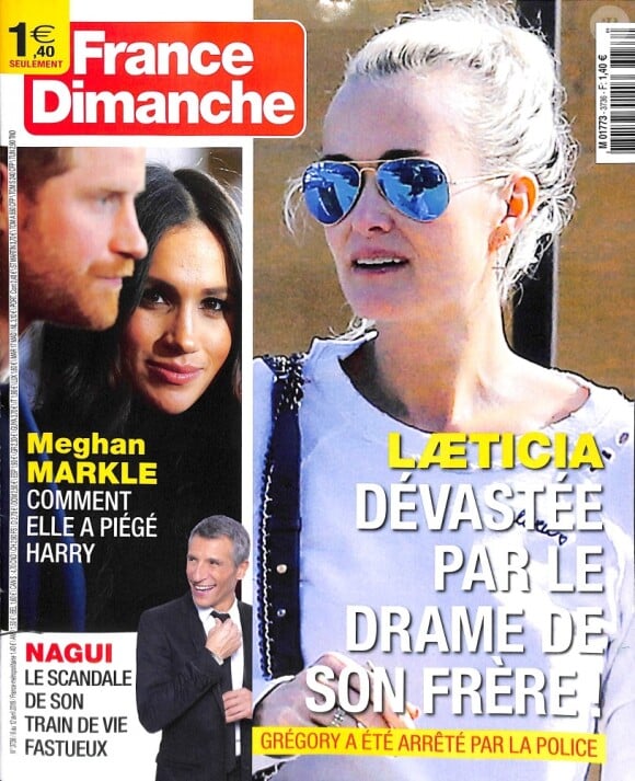 Couverture du magazine "France Dimanche", numéro du 6 avril 2018.