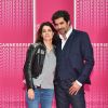 Aurore Erguy et Abdelhafid Metalsi, stars de "Chérif", sur le Pink Carpet lors du premier festival CanneSéries pour la présentation des séries "Killing Eve" et "When Heroes Fly", à Cannes, le 8 avril 2018. © Bruno Bebert/Bestimage