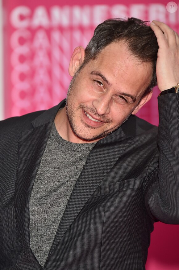 Moritz Bleibtreu ("The Typist") sur le Pink Carpet lors du premier festival CanneSéries pour la présentation des séries "Killing Eve" et "When Heroes Fly", à Cannes, le 8 avril 2018. © Bruno Bebert/Bestimage